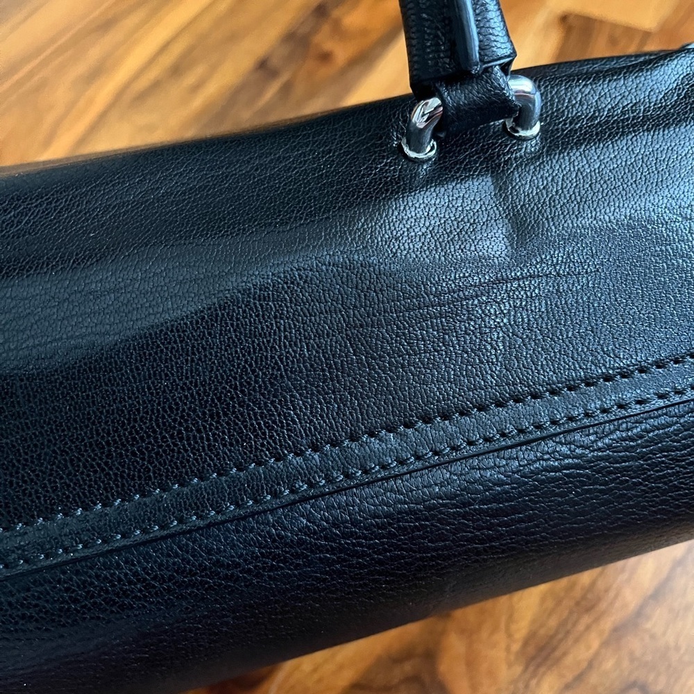 Costume national black leather purse, NEW - Picture 14 of 17